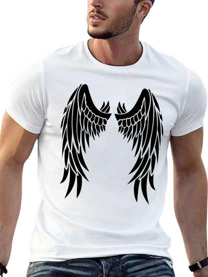 Angel Wings Graphic T-Shirt - Black Tee