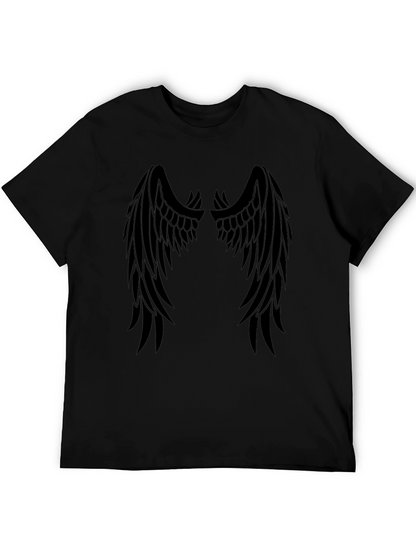 Angel Wings Graphic T-Shirt - Black Tee