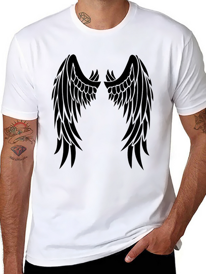 Angel Wings Graphic T-Shirt - Black Tee