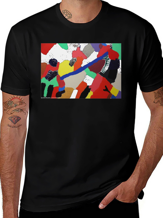 Abstract Art Black T-Shirt