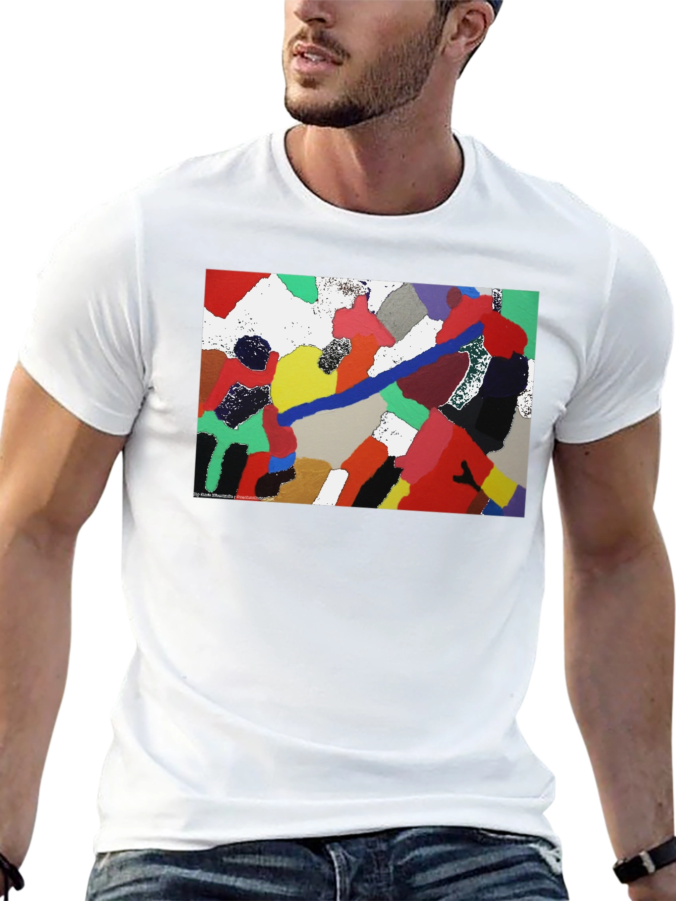 Abstract Art Black T-Shirt