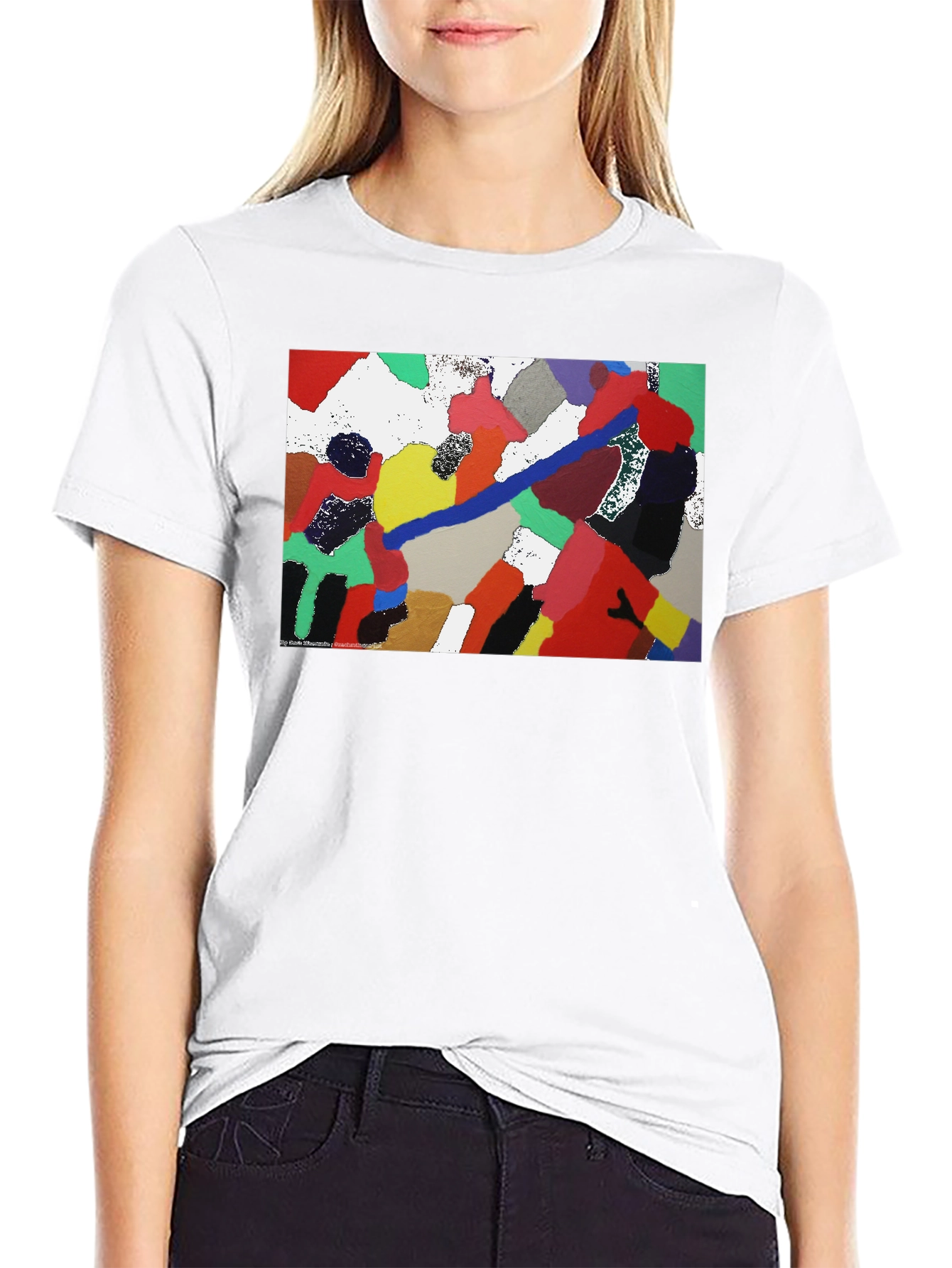 Abstract Art Black T-Shirt