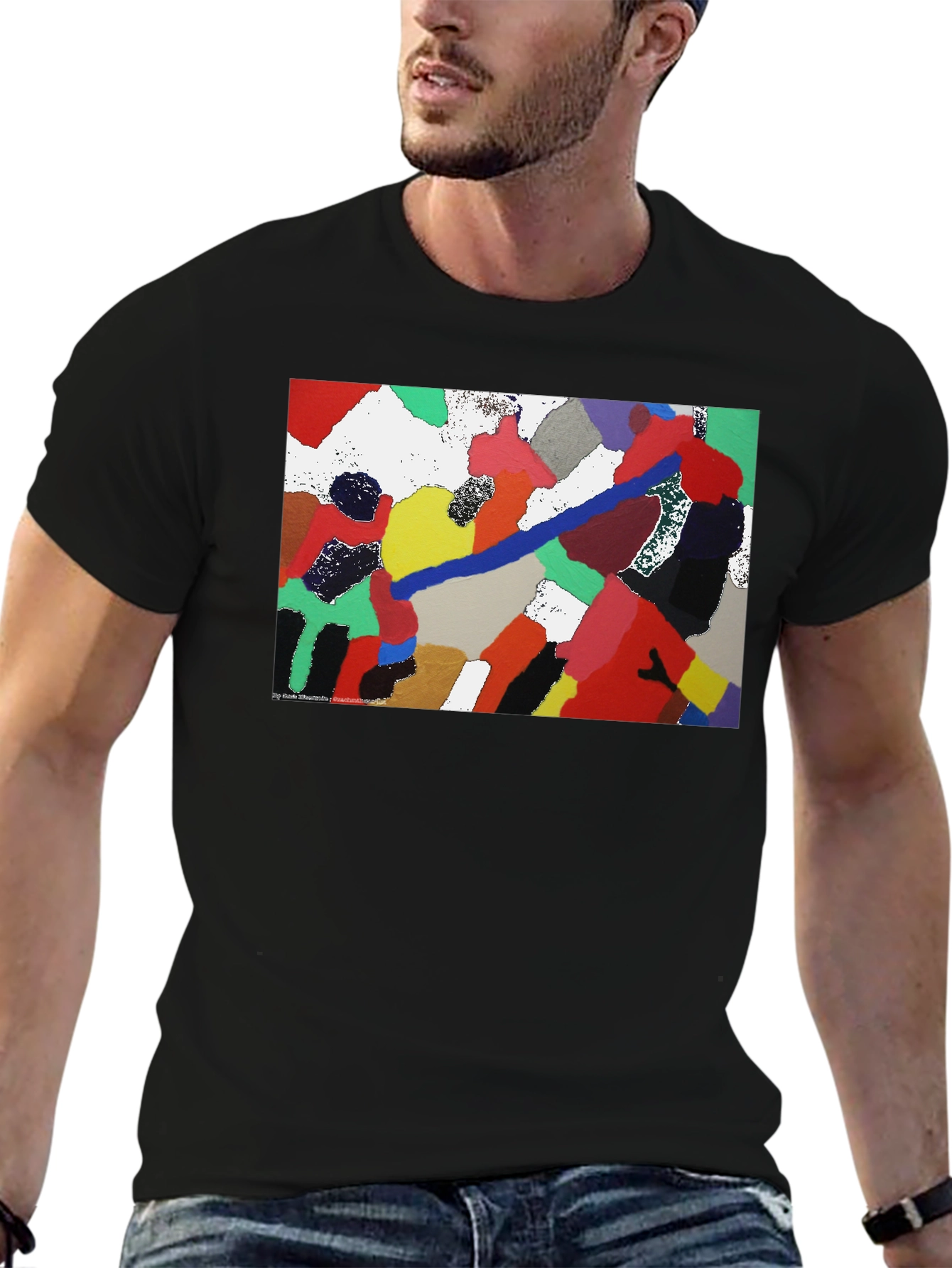 Abstract Art Black T-Shirt