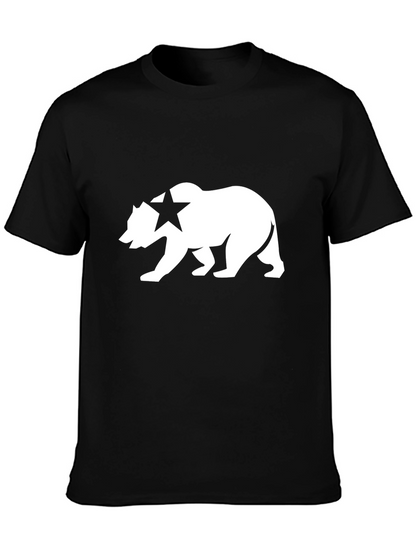 California Bear Graphic T-Shirt - Classic Black Tee