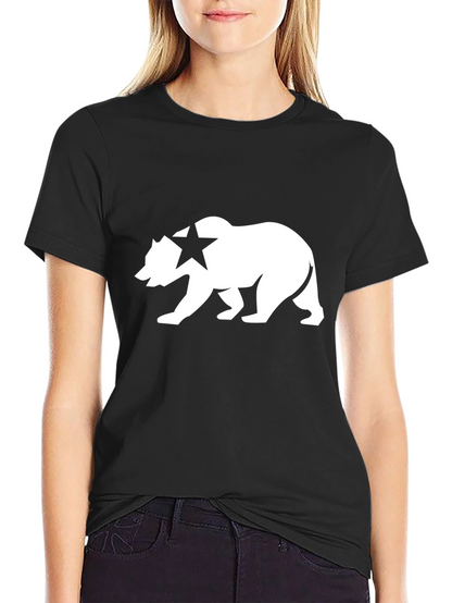California Bear Graphic T-Shirt - Classic Black Tee