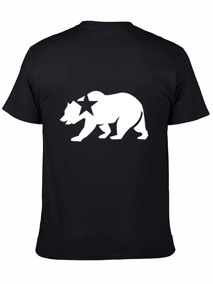 California Bear Graphic T-Shirt - Classic Black Tee