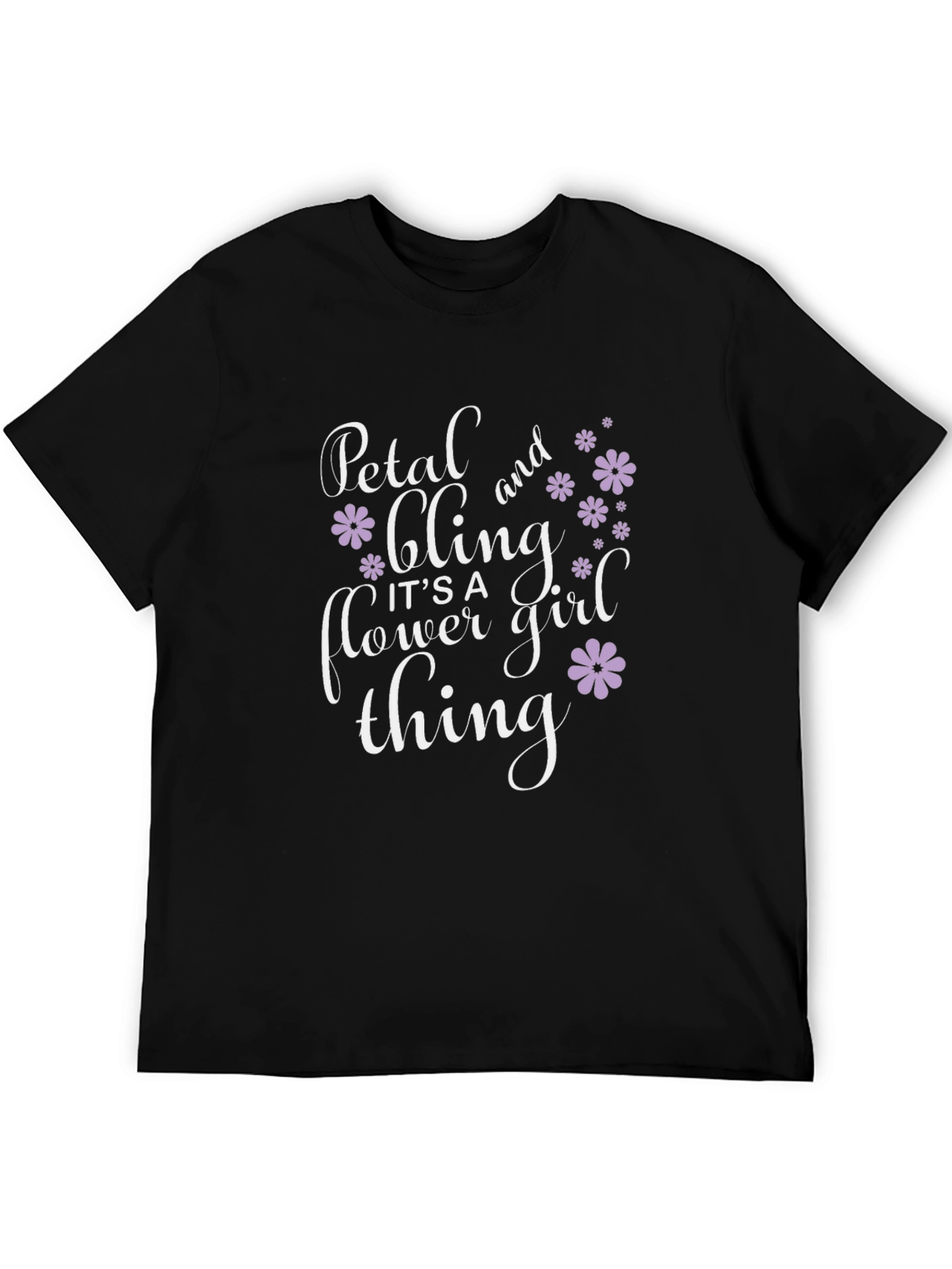 Petal and Bling Flower Girl T-Shirt