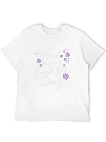 Petal and Bling Flower Girl T-Shirt