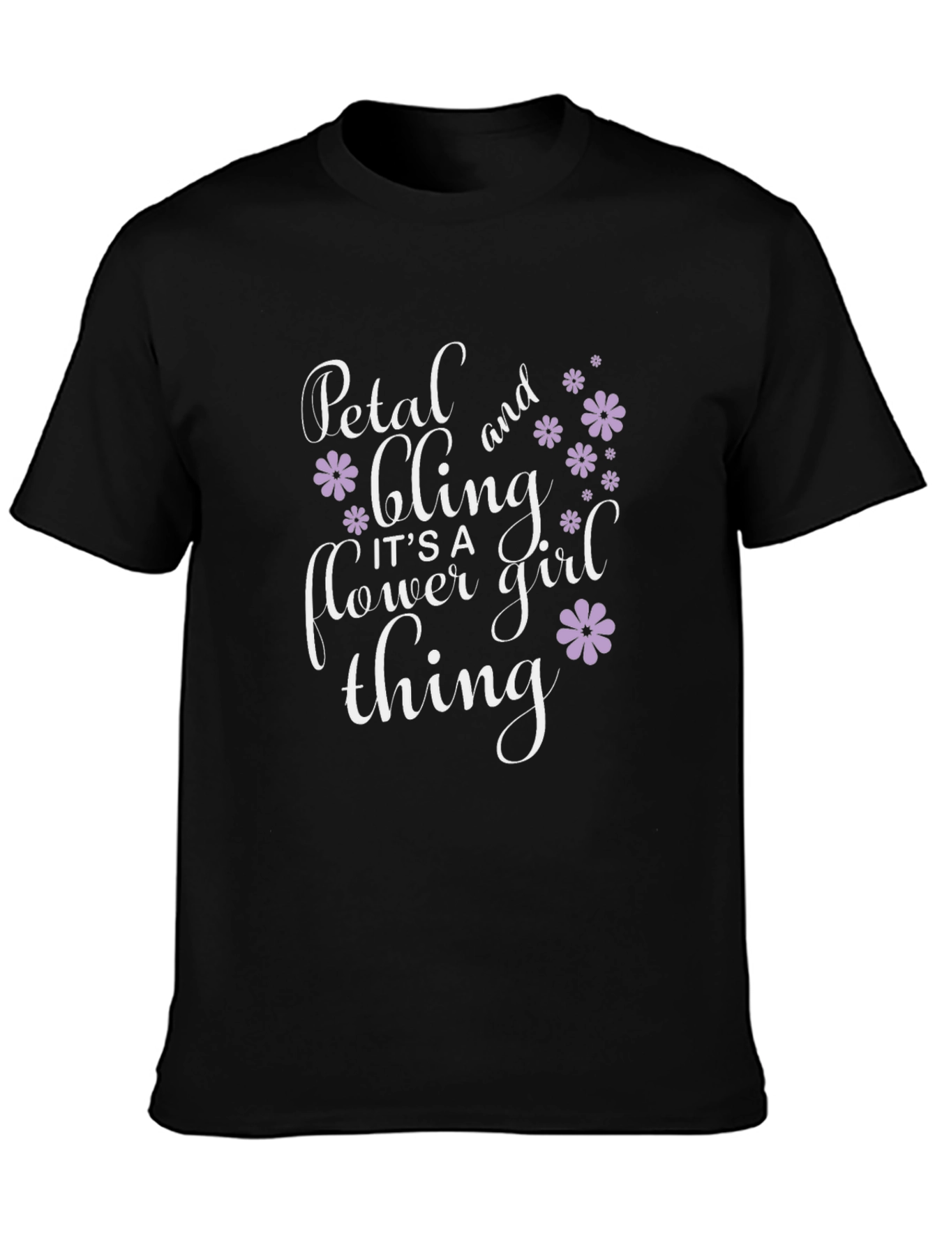 Petal and Bling Flower Girl T-Shirt