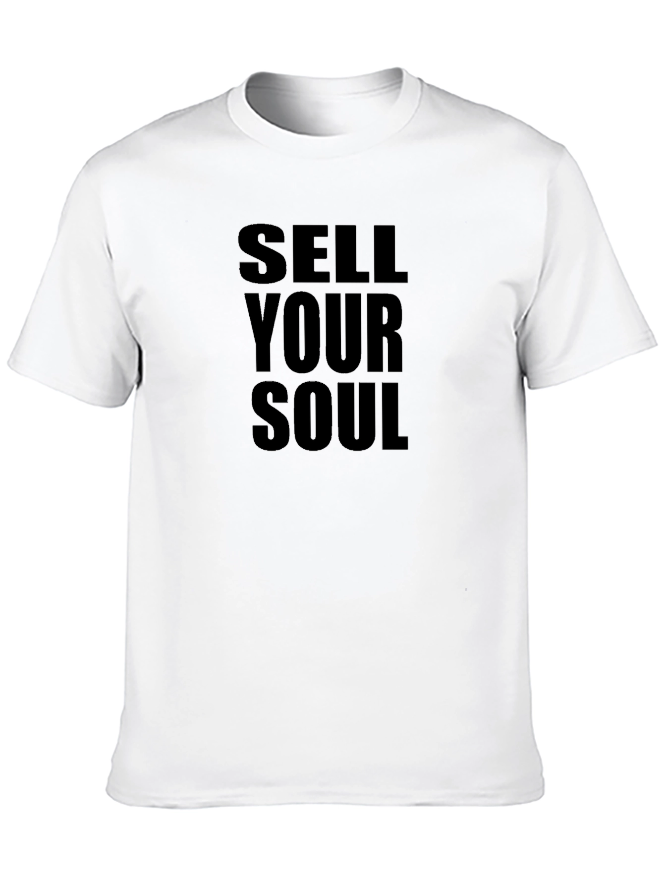 Sell Your Soul Black Graphic Tee - Edgy Style