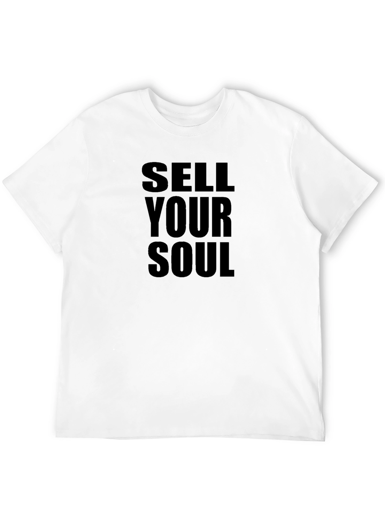 Sell Your Soul Black Graphic Tee - Edgy Style