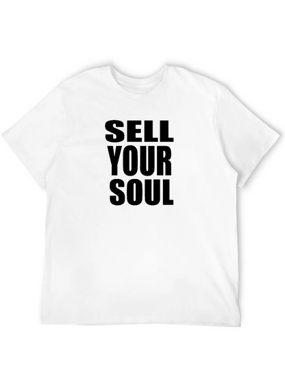 Sell Your Soul Black Graphic Tee - Edgy Style