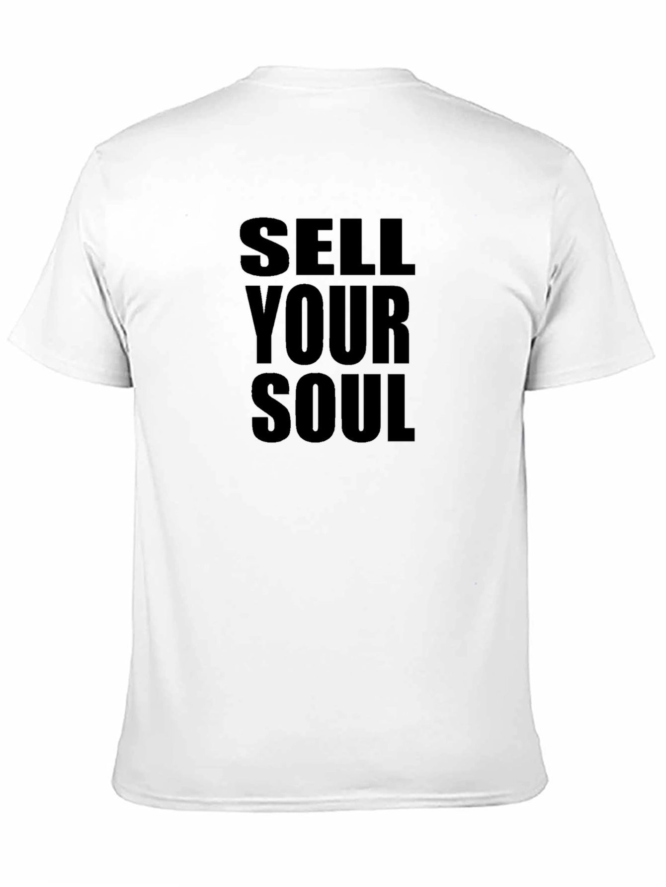 Sell Your Soul Black Graphic Tee - Edgy Style