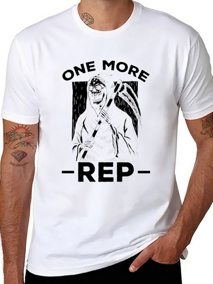 One More Rep Black Graphic T-Shirt
