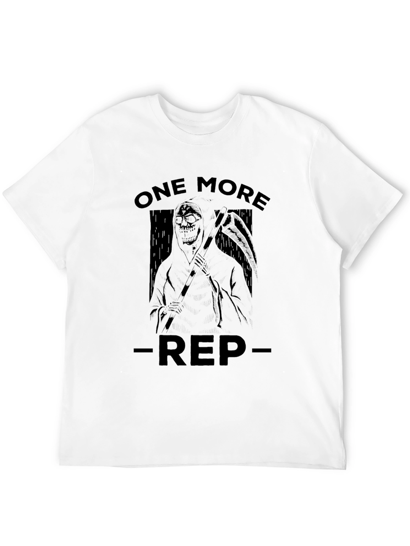 One More Rep Black Graphic T-Shirt