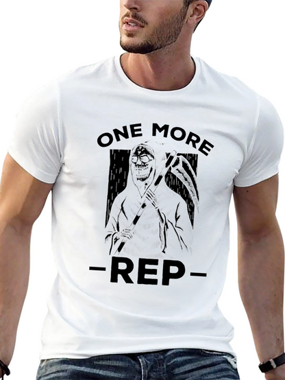 One More Rep Black Graphic T-Shirt