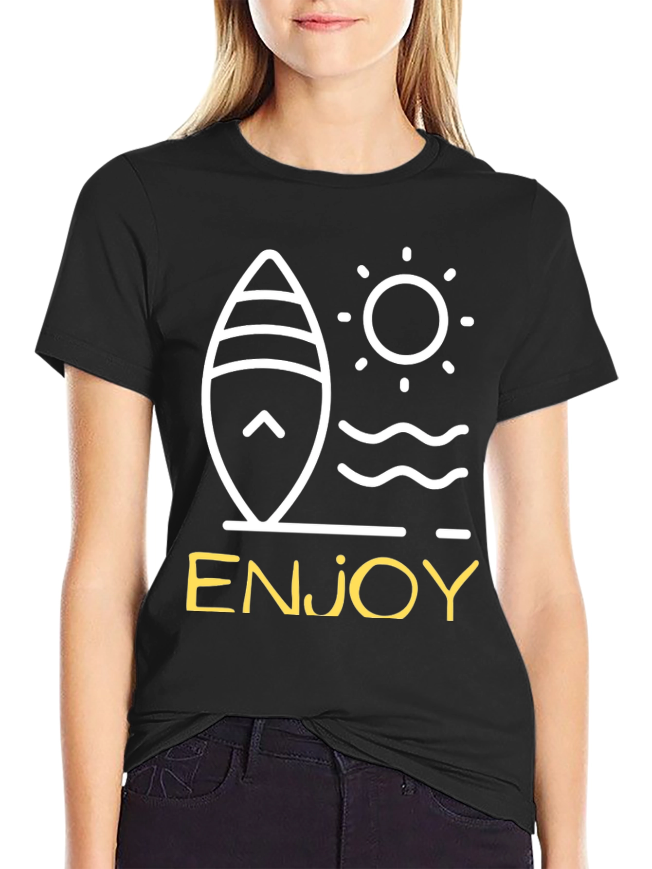 Enjoy Surfboard Graphic Tee