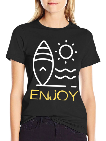 Enjoy Surfboard Graphic Tee