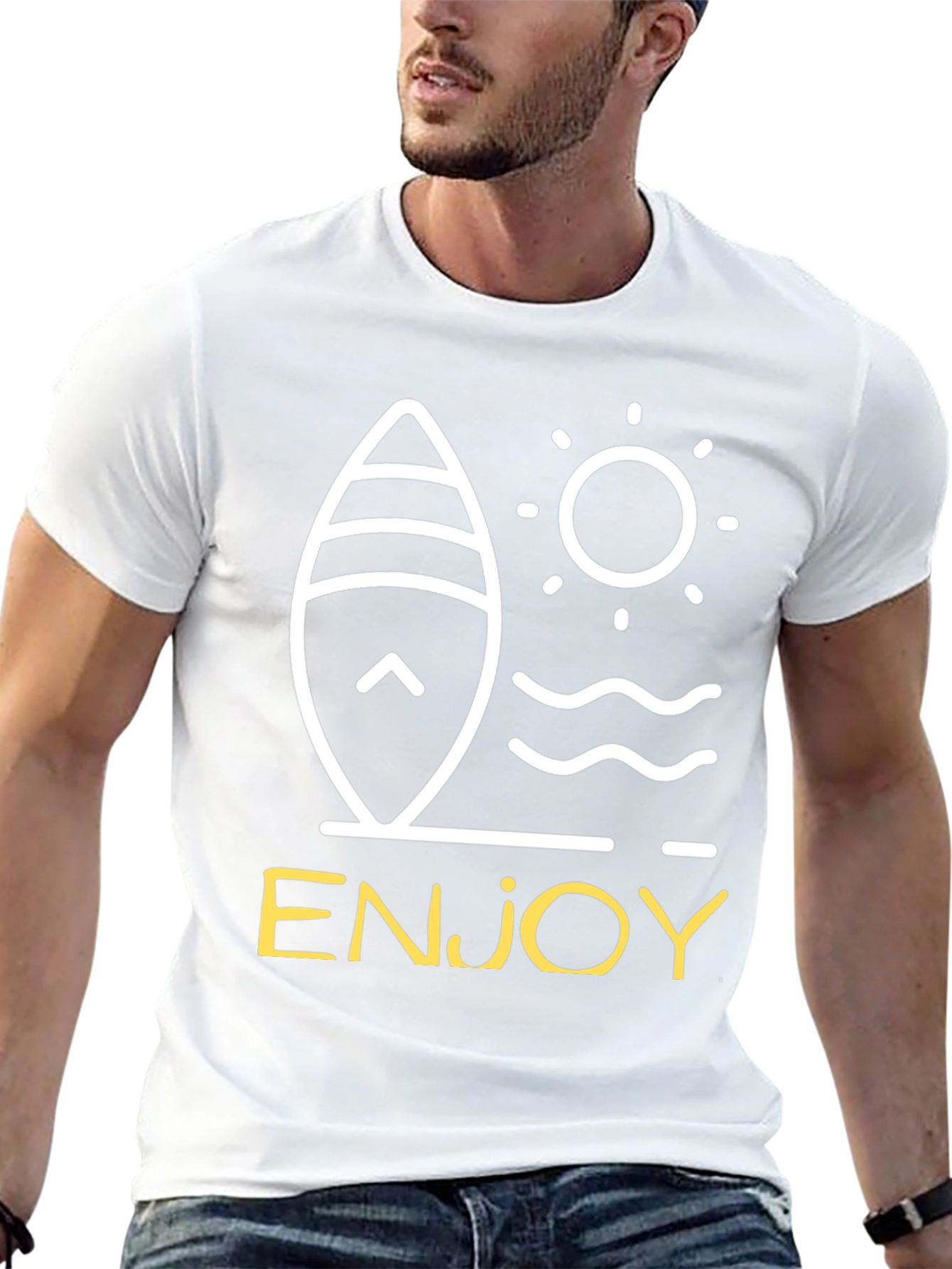 Enjoy Surfboard Graphic Tee