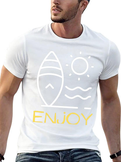 Enjoy Surfboard Graphic Tee