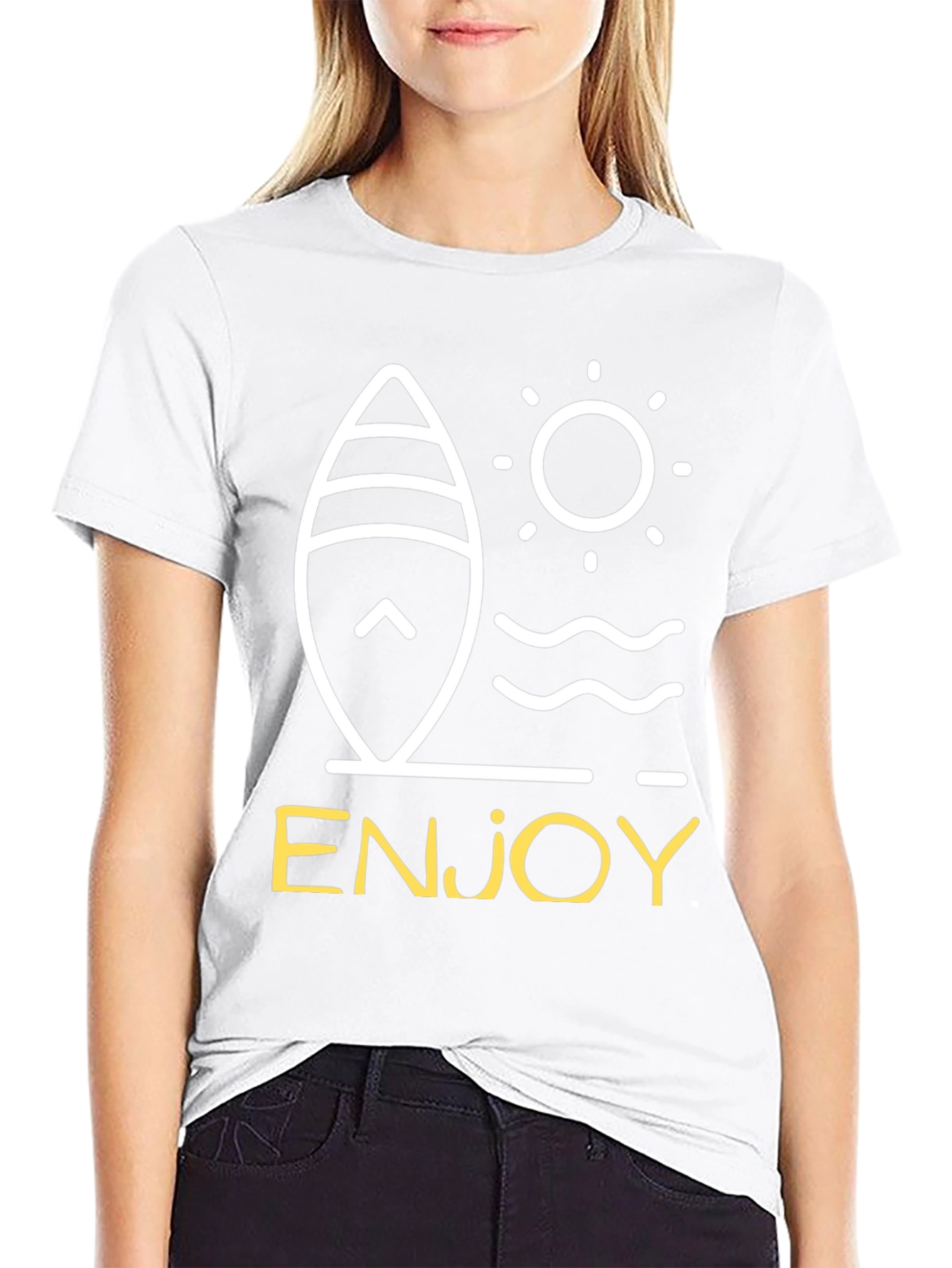 Enjoy Surfboard Graphic Tee