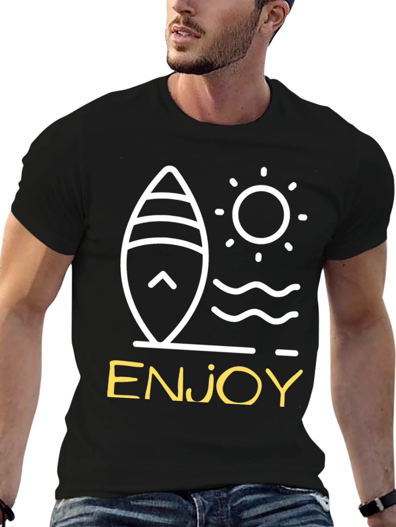 Enjoy Surfboard Graphic Tee