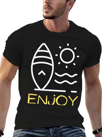 Enjoy Surfboard Graphic Tee