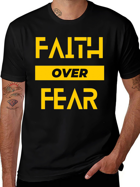 Faith Over Fear Graphic Tee - Black