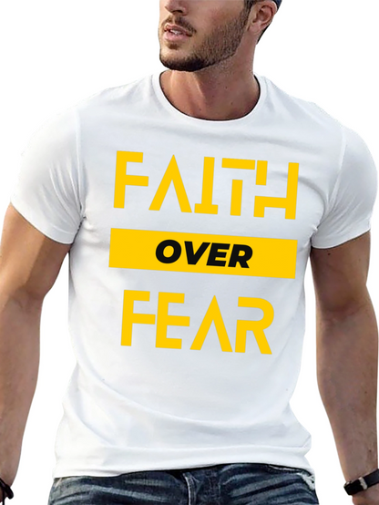 Faith Over Fear Graphic Tee - Black