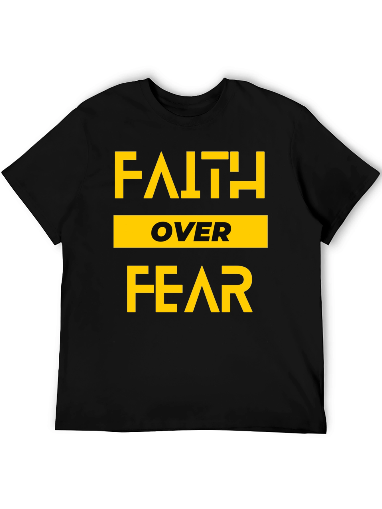 Faith Over Fear Graphic Tee - Black