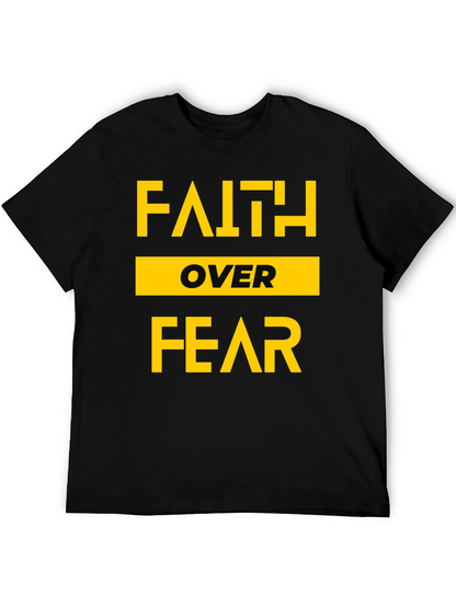 Faith Over Fear Graphic Tee - Black