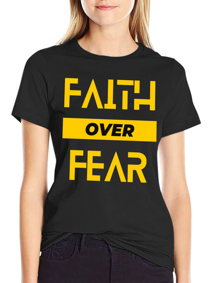 Faith Over Fear Graphic Tee - Black