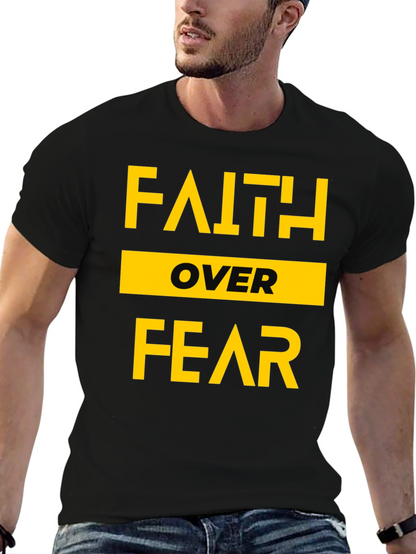 Faith Over Fear Graphic Tee - Black