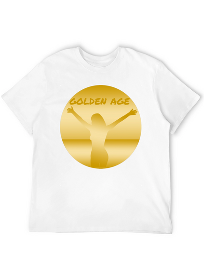 Golden Age Graphic Tee - Black Cotton T-Shirt