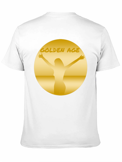 Golden Age Graphic Tee - Black Cotton T-Shirt