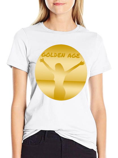 Golden Age Graphic Tee - Black Cotton T-Shirt