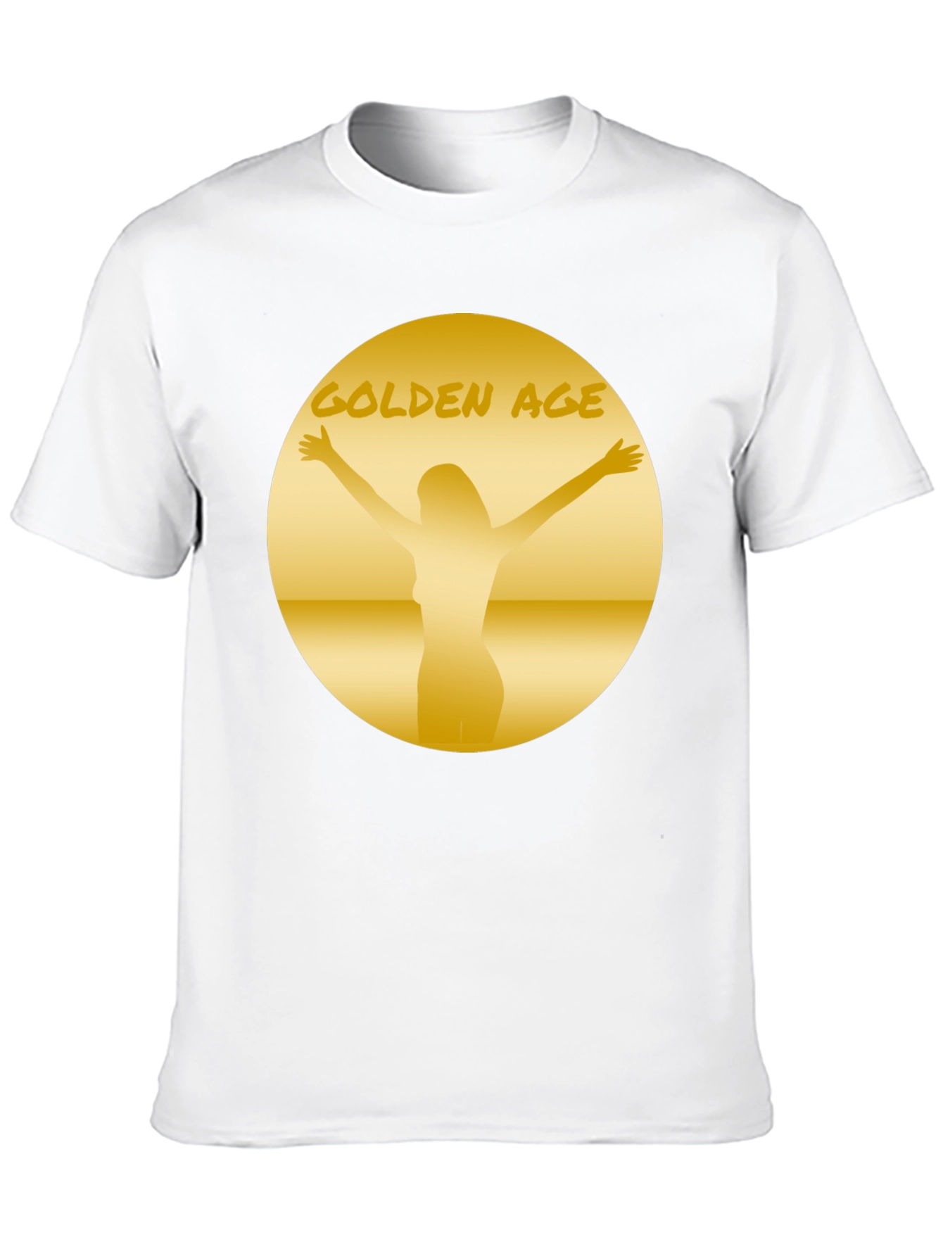 Golden Age Graphic Tee - Black Cotton T-Shirt