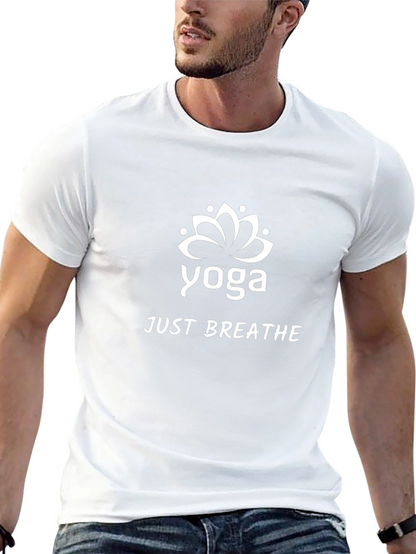 Yoga Just Breathe Graphic Tee