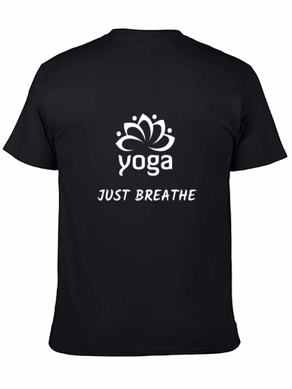 Yoga Just Breathe Graphic Tee