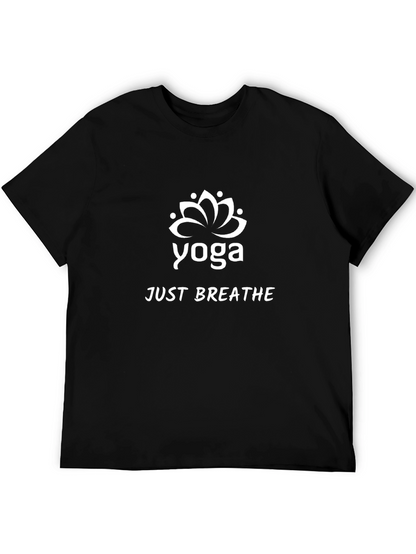 Yoga Just Breathe Graphic Tee