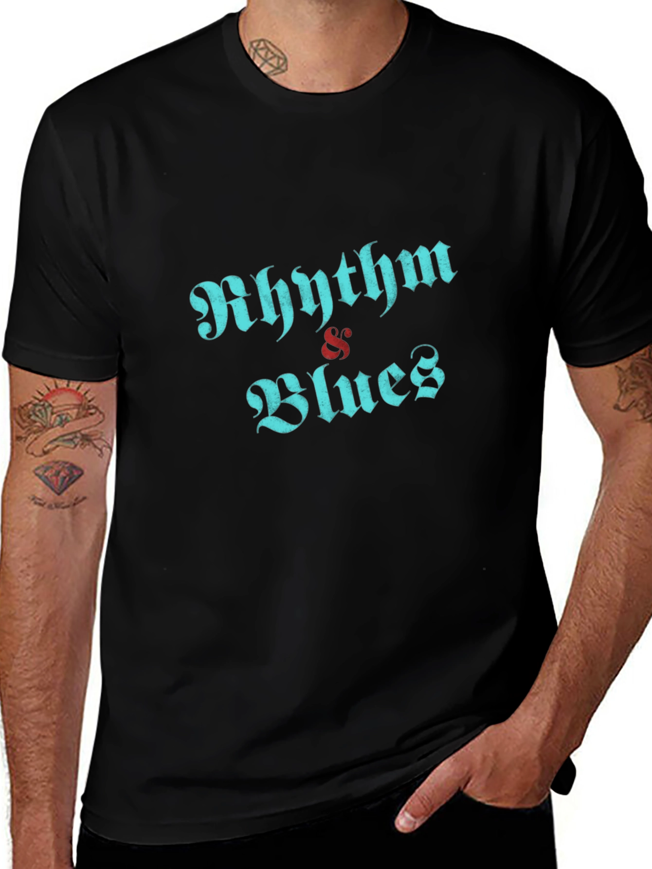 Rhythm & Blues Black Graphic Tee