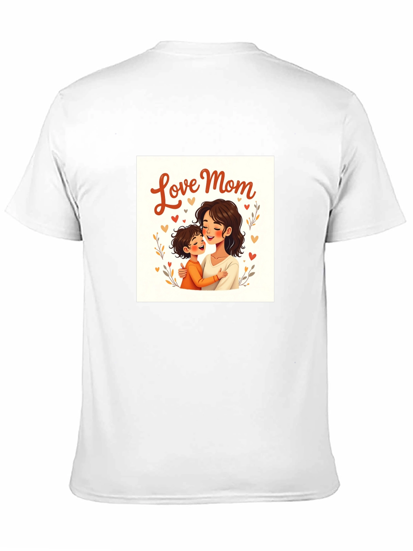 Love Mom Graphic Tee - Black Cotton T-Shirt