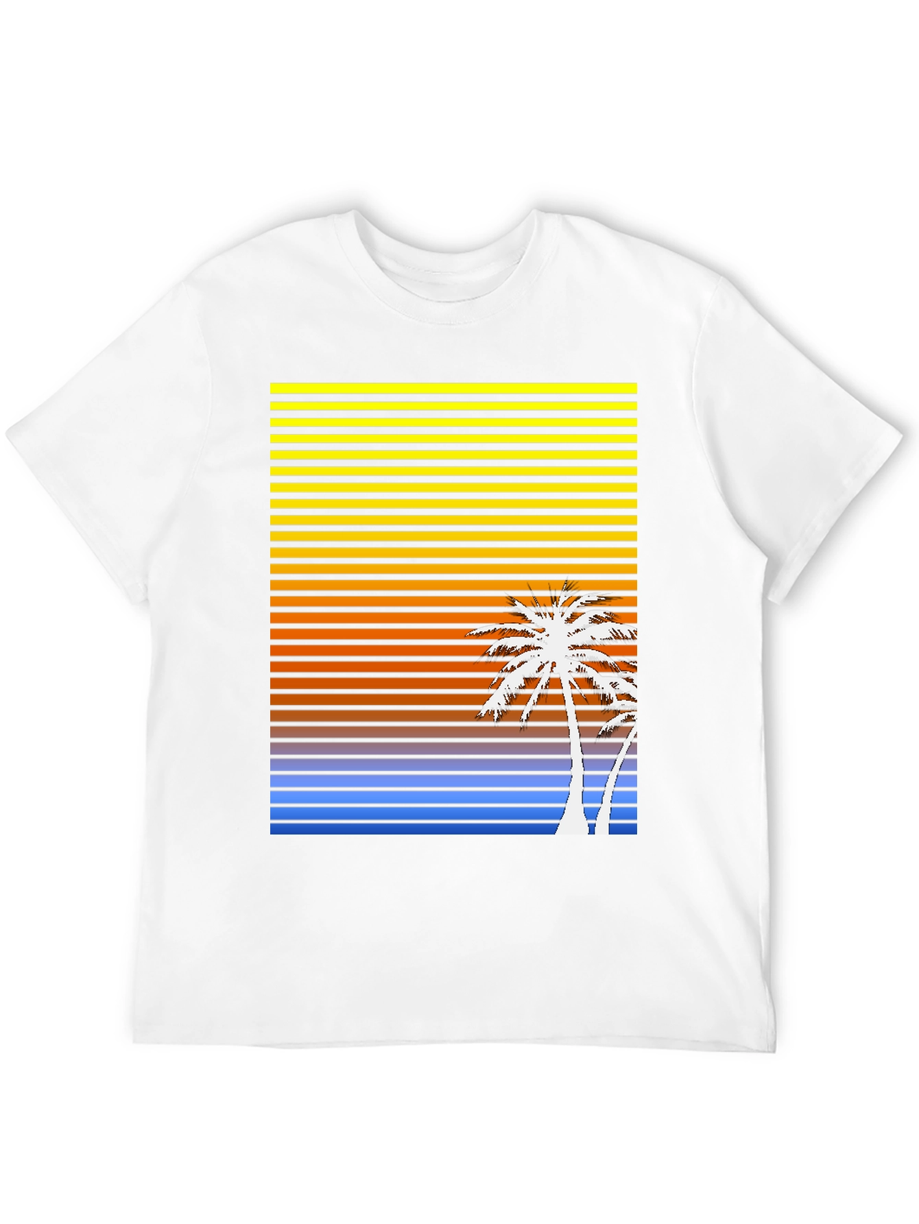 Sunset Palm Tree Graphic T-Shirt