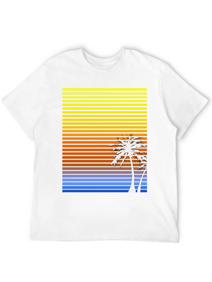 Sunset Palm Tree Graphic T-Shirt