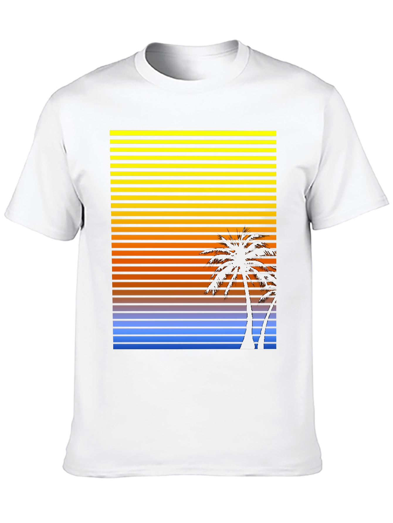 Sunset Palm Tree Graphic T-Shirt