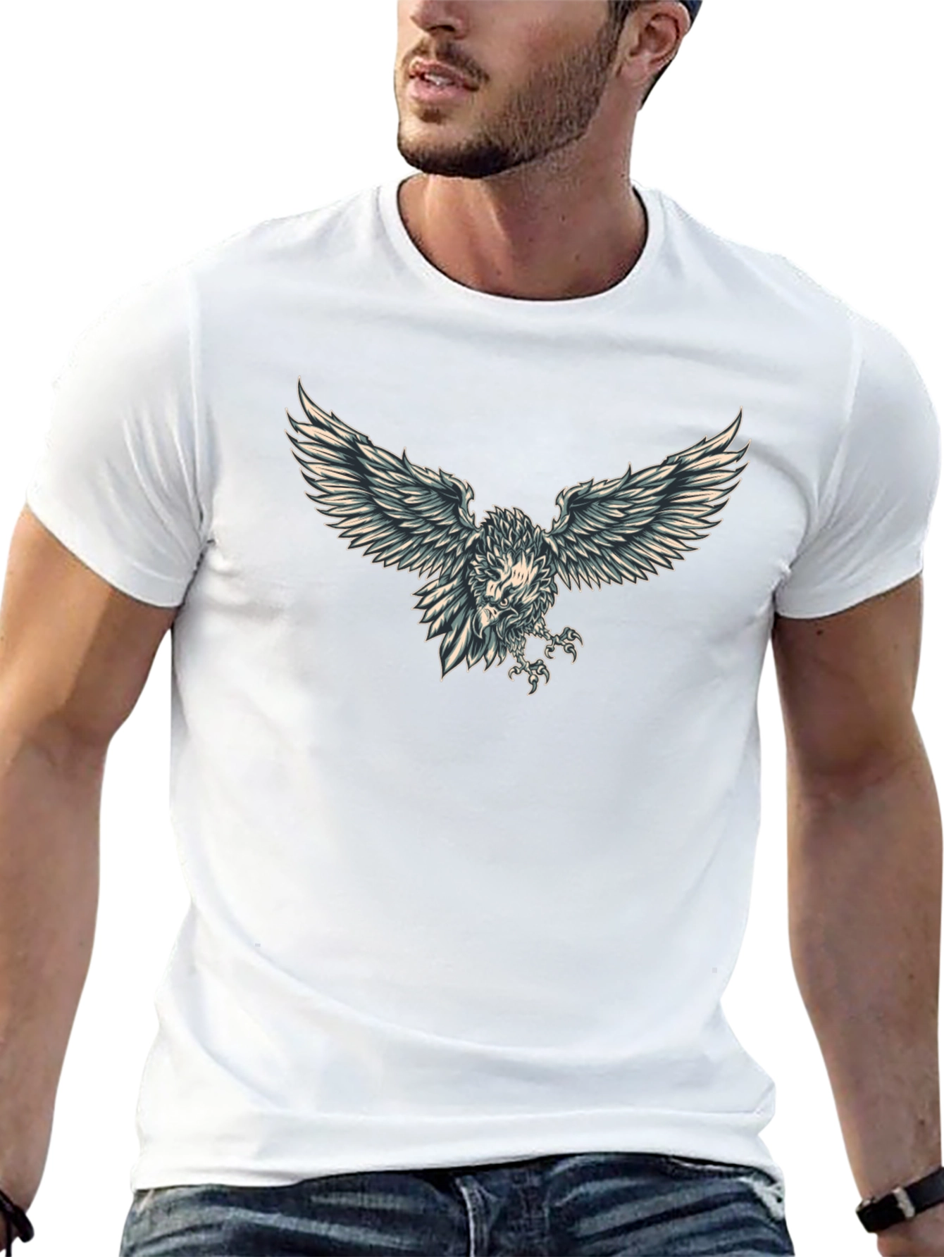 Eagle Graphic Black T-Shirt