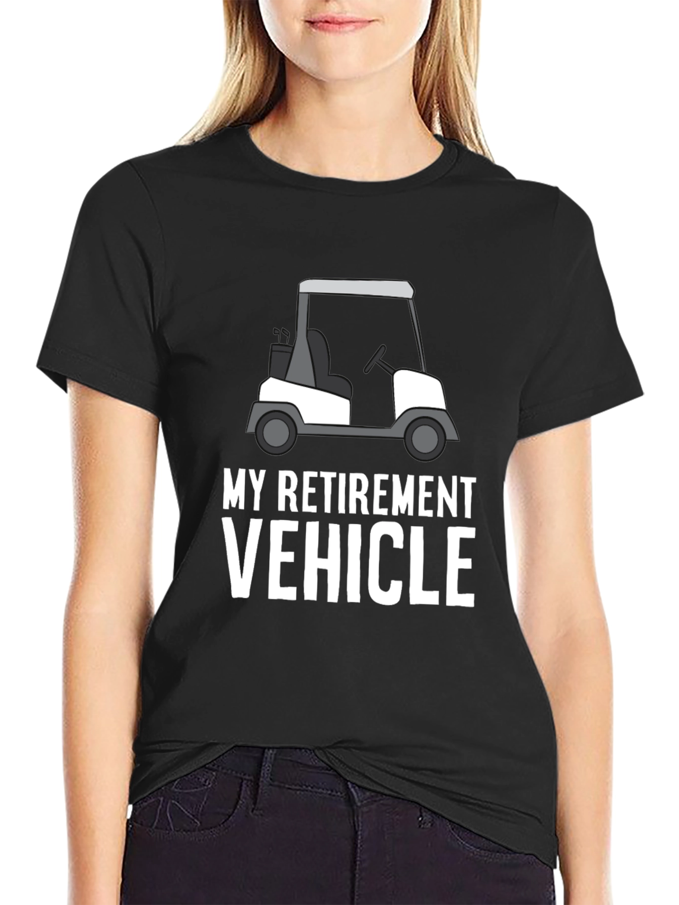 My Retirement Vehicle T-Shirt: Golf Cart Design