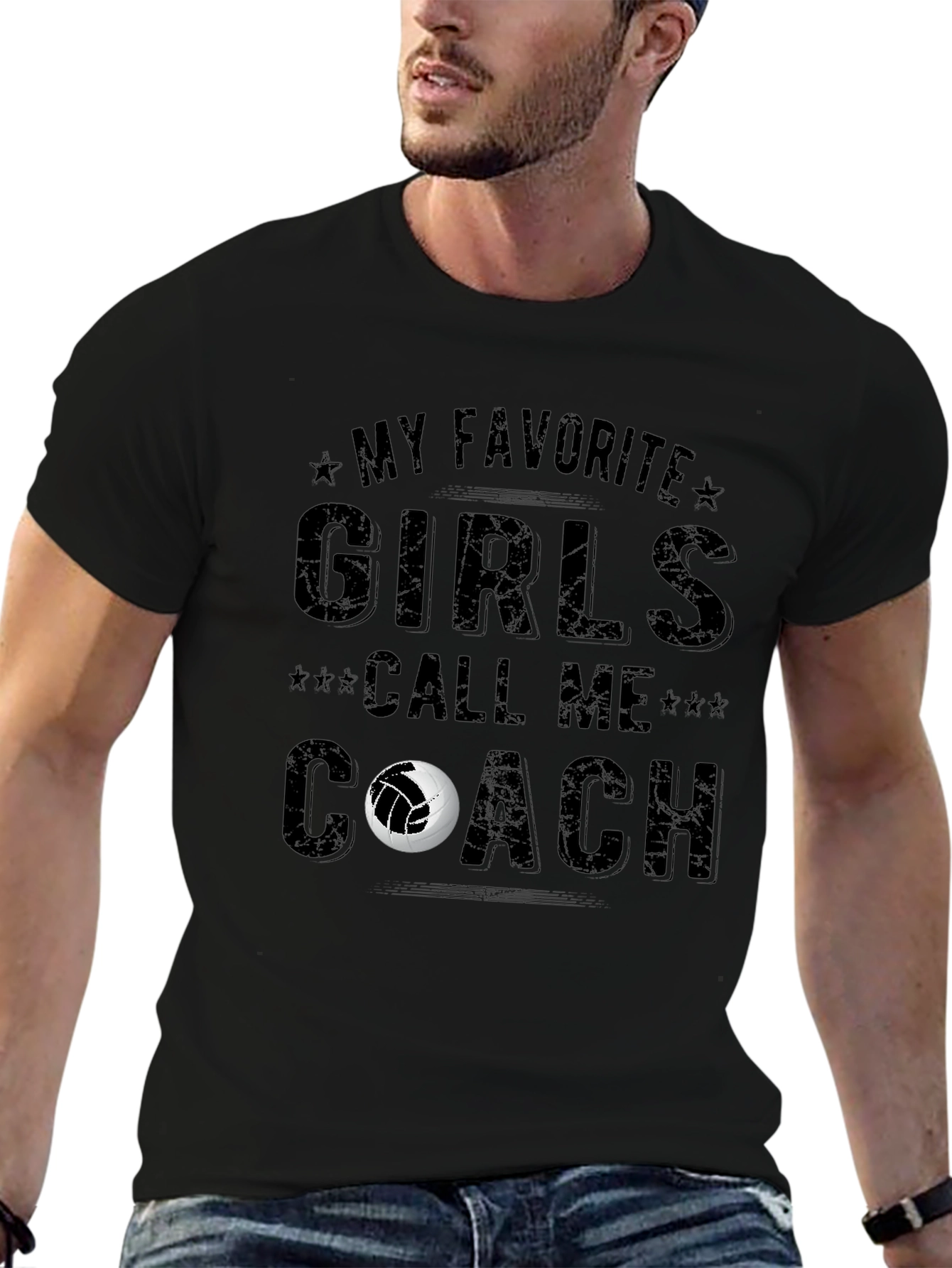 Volleyball Coach T-Shirt - My Favorite Girls