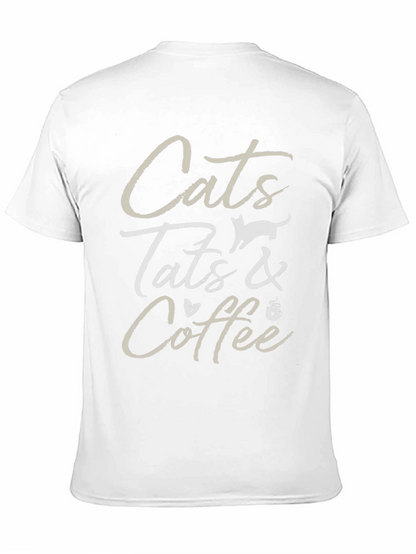 Cats Tats & Coffee Graphic Tee