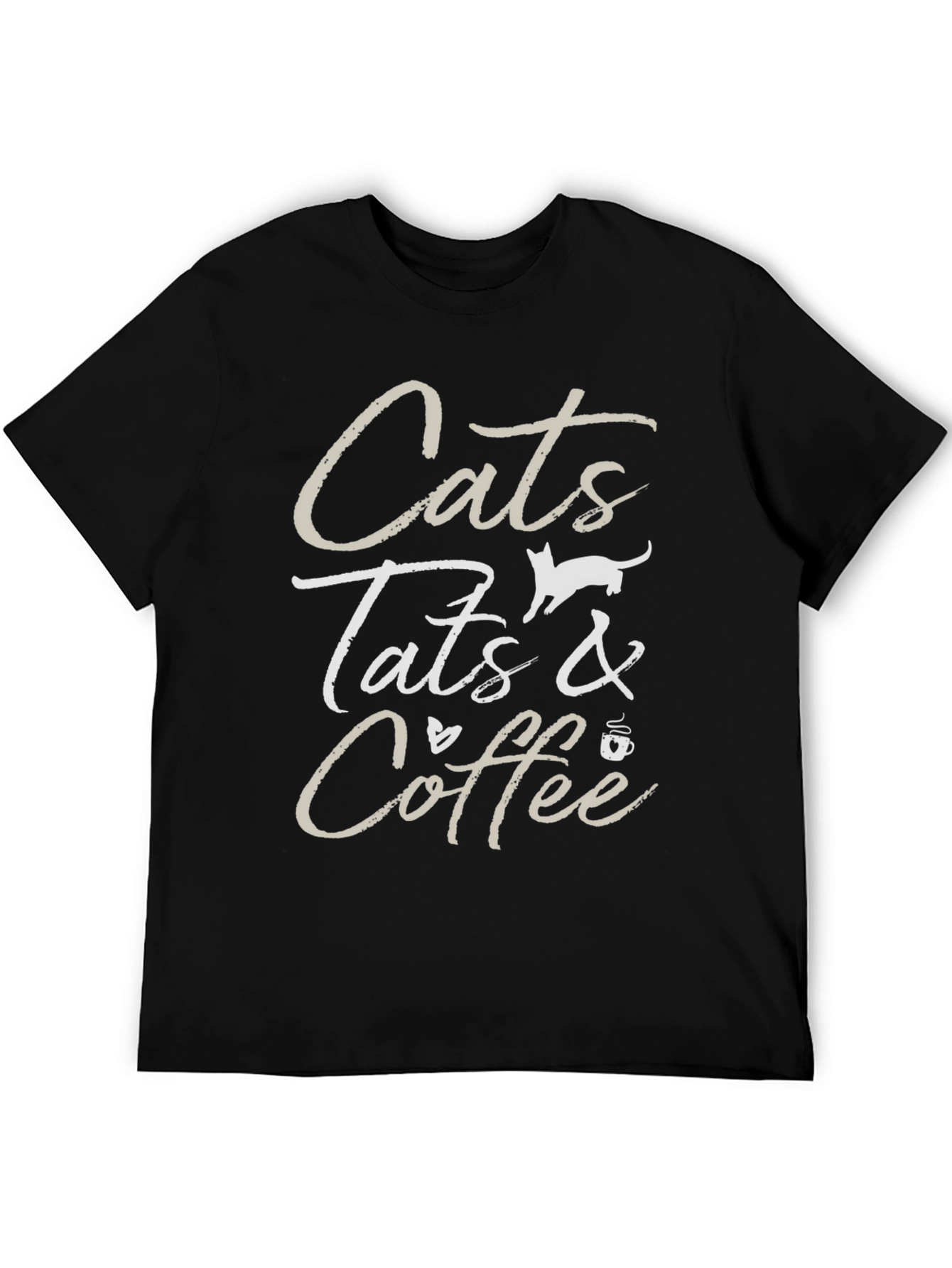 Cats Tats & Coffee Graphic Tee